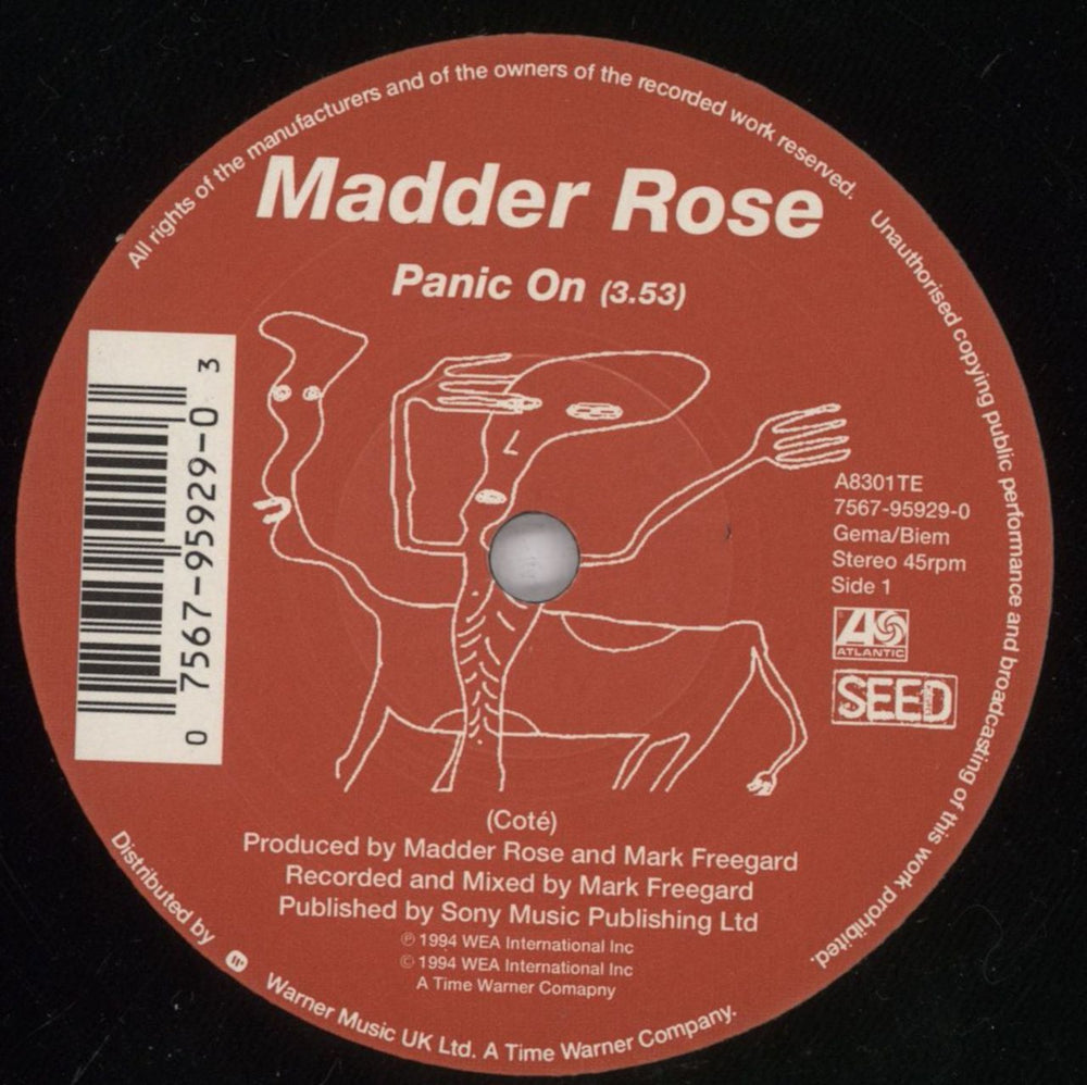 Madder Rose Panic On UK 10" vinyl single (10 inch record) MRE07PA701944