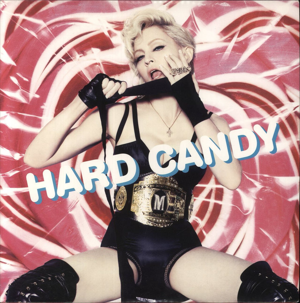 Madonna Hard Candy - Pink, Blue & Black Vinyl US 3-LP vinyl record set (Triple LP Album) 470972-1