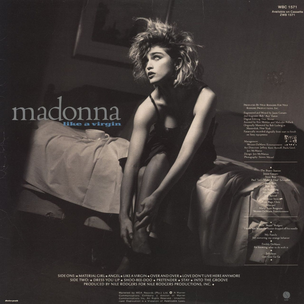 Madonna Like A Virgin South African vinyl LP album (LP record)