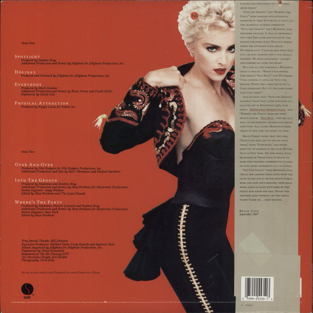 Madonna You Can Dance US vinyl LP album (LP record) 075992553513