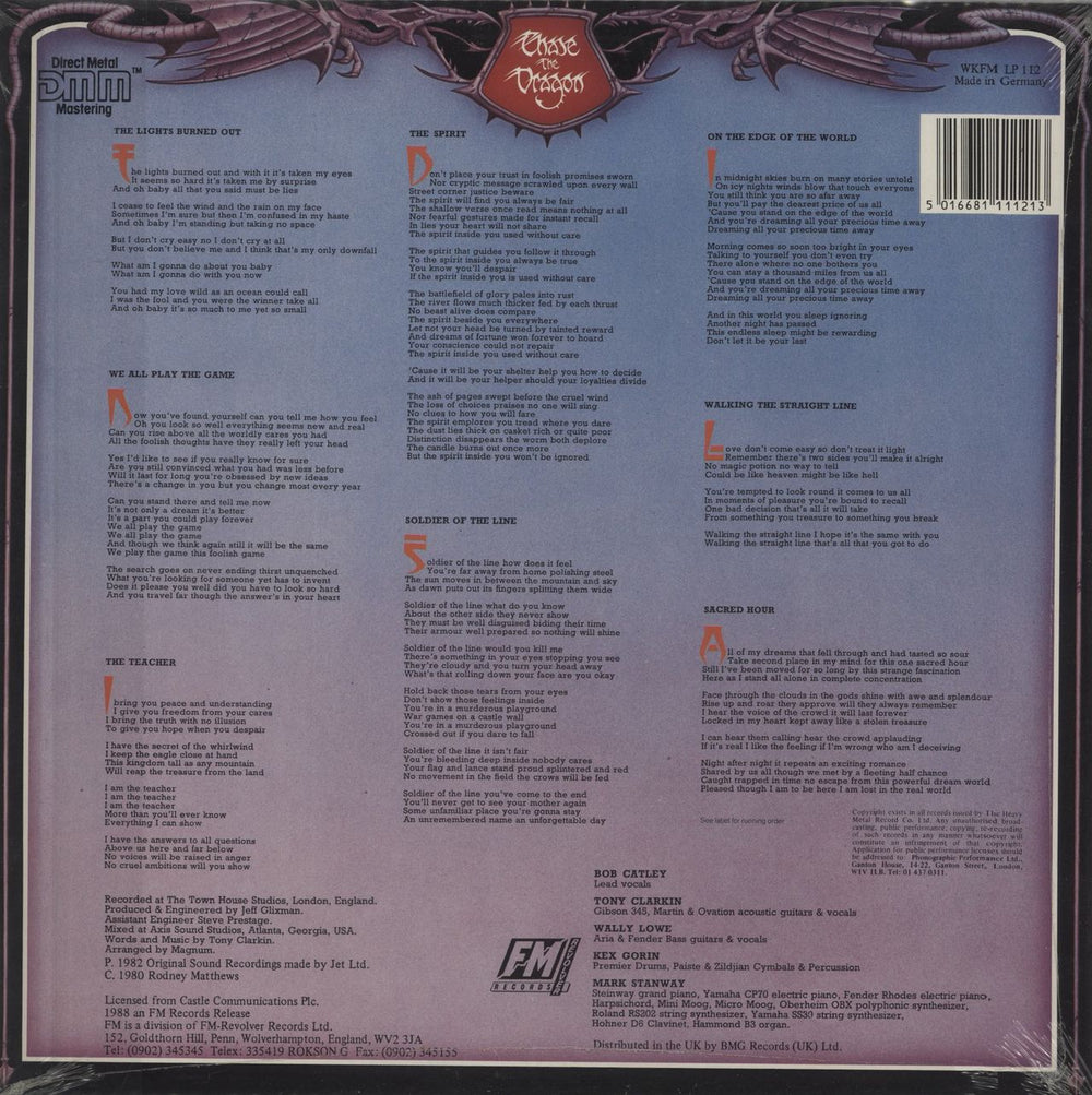 Magnum Chase The Dragon - Sealed UK vinyl LP album (LP record) 5016681111213