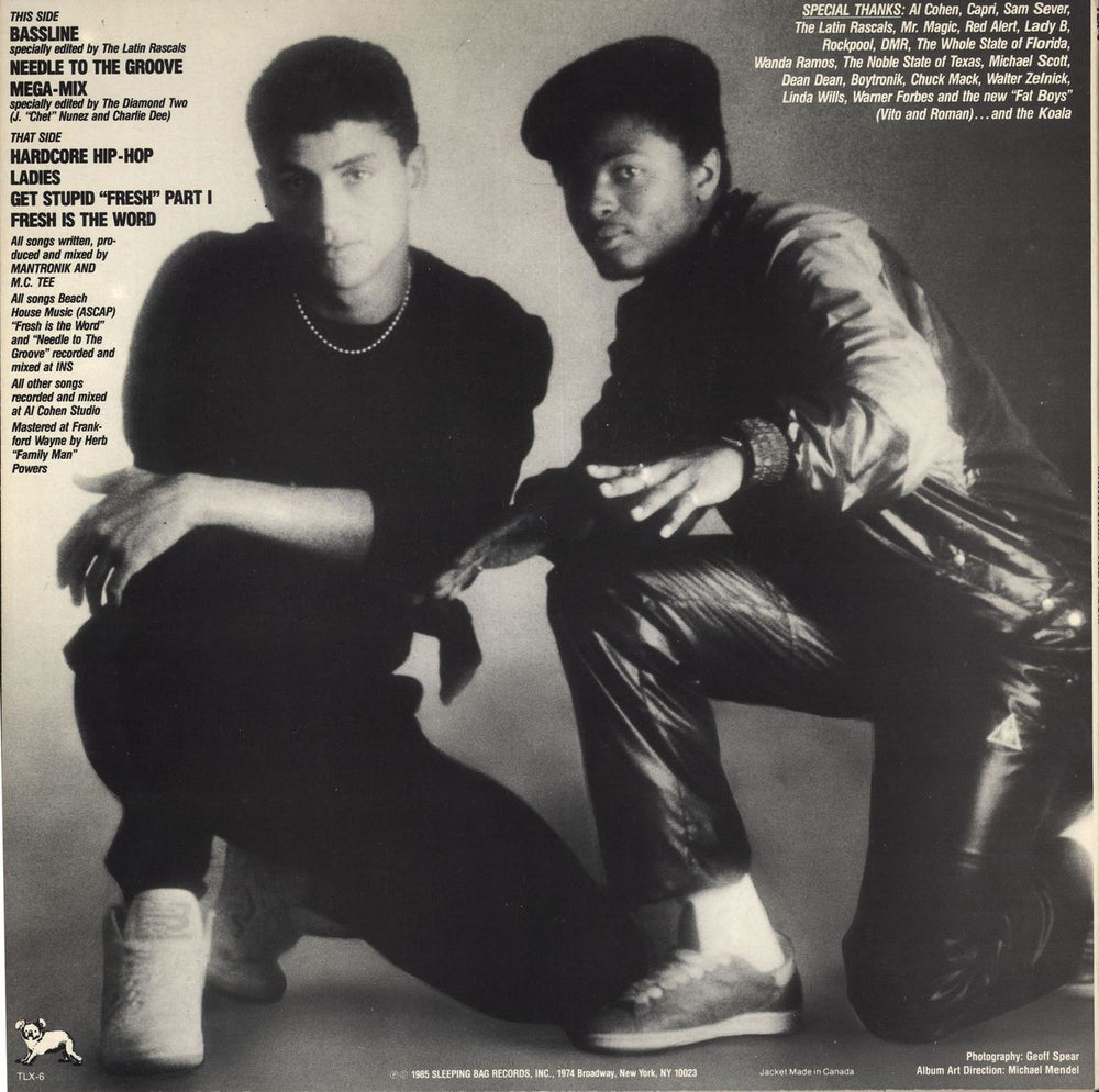 Mantronix The Album US vinyl LP album (LP record)