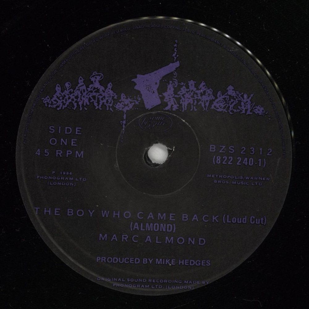 Marc Almond The Boy Who Came Back UK 12" vinyl single (12 inch record / Maxi-single) ALM12TH27943