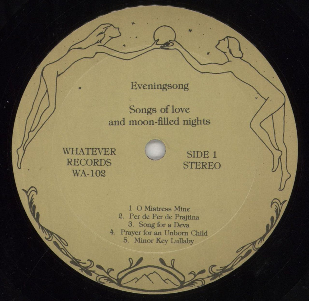 Marcus Allen Eveningsong - Songs Of Love And Moon-Filled Nights US vinyl LP album (LP record) 8C0LPEV855303