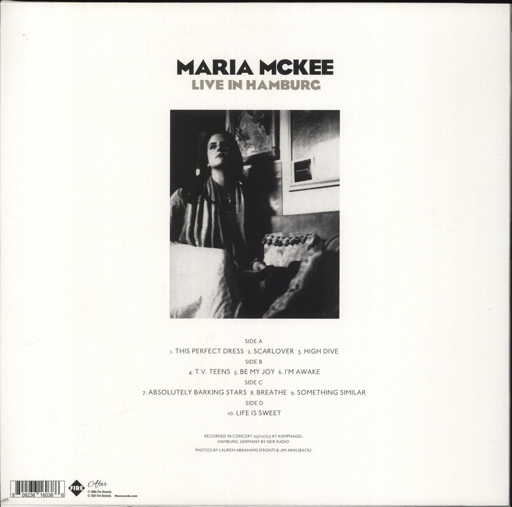 Maria McKee Live In Hamburg - RSD 2021 UK 2-LP vinyl record set (Double LP Album) 809236160386