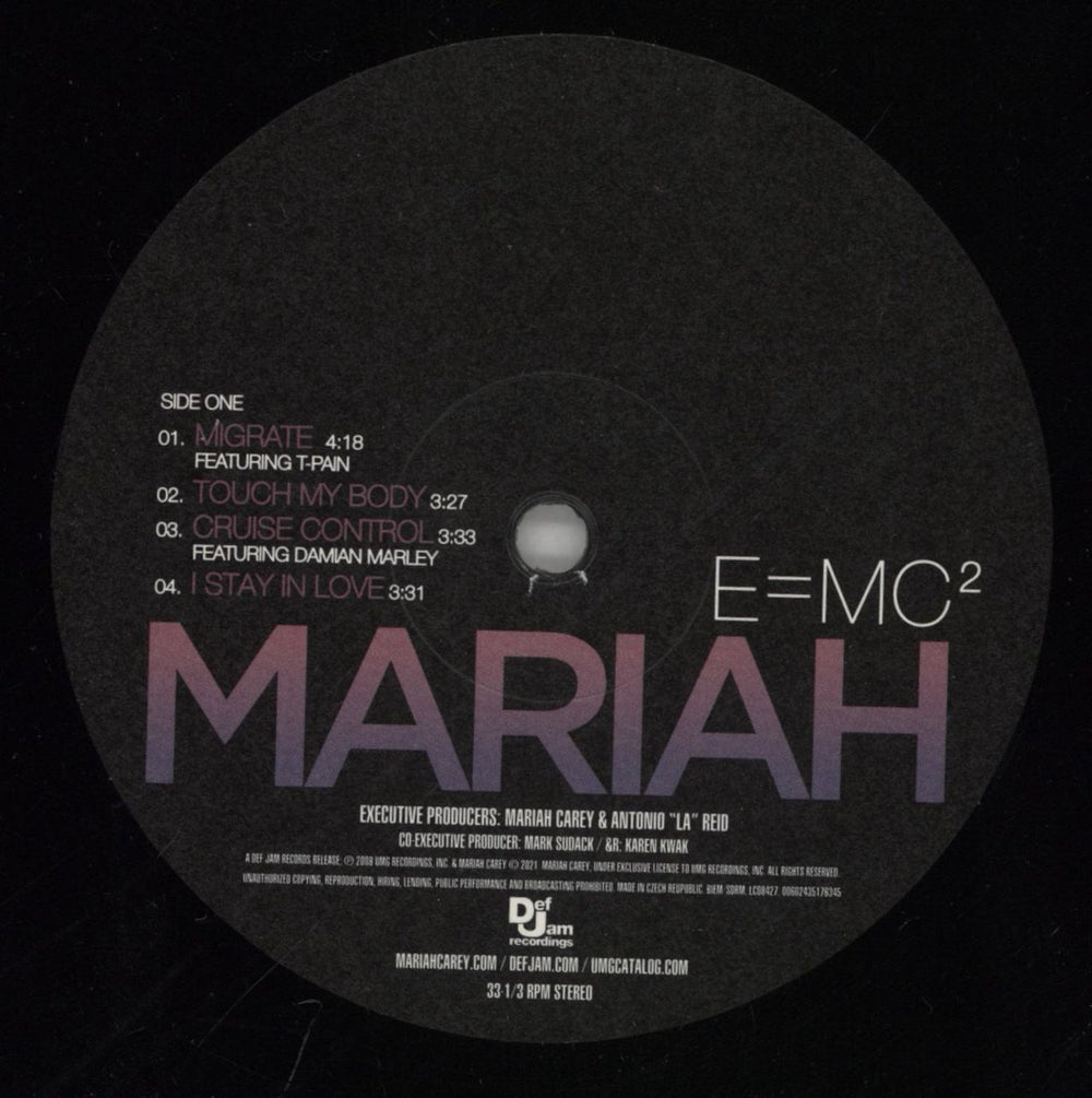 Mariah Carey E=MC² UK 2-LP vinyl record set (Double LP Album) CRY2LEM862105
