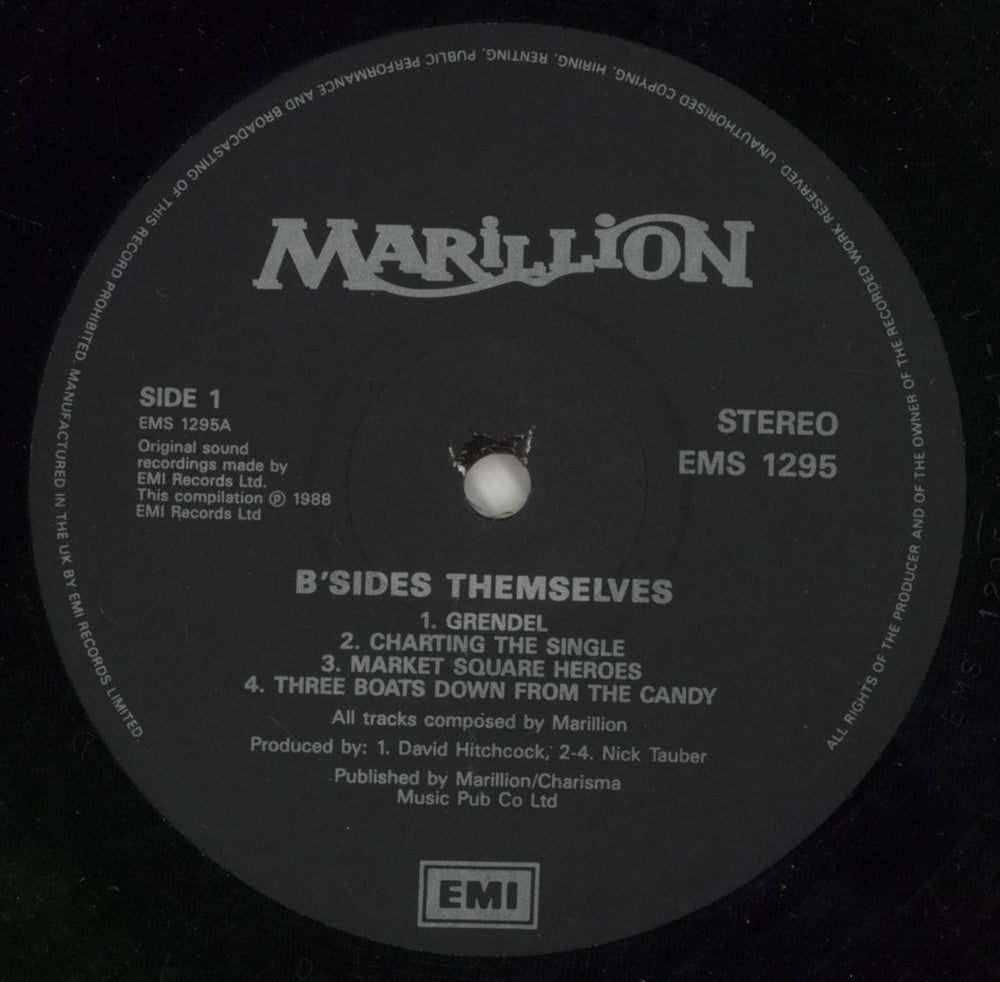 Marillion B'Sides Themselves UK vinyl LP album (LP record) MARLPBS345527