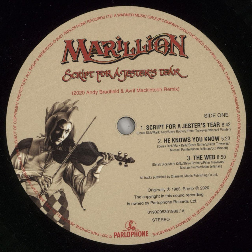 Marillion Script For A Jester's Tear (2020 Remix) UK vinyl LP album (LP record) MARLPSC788499
