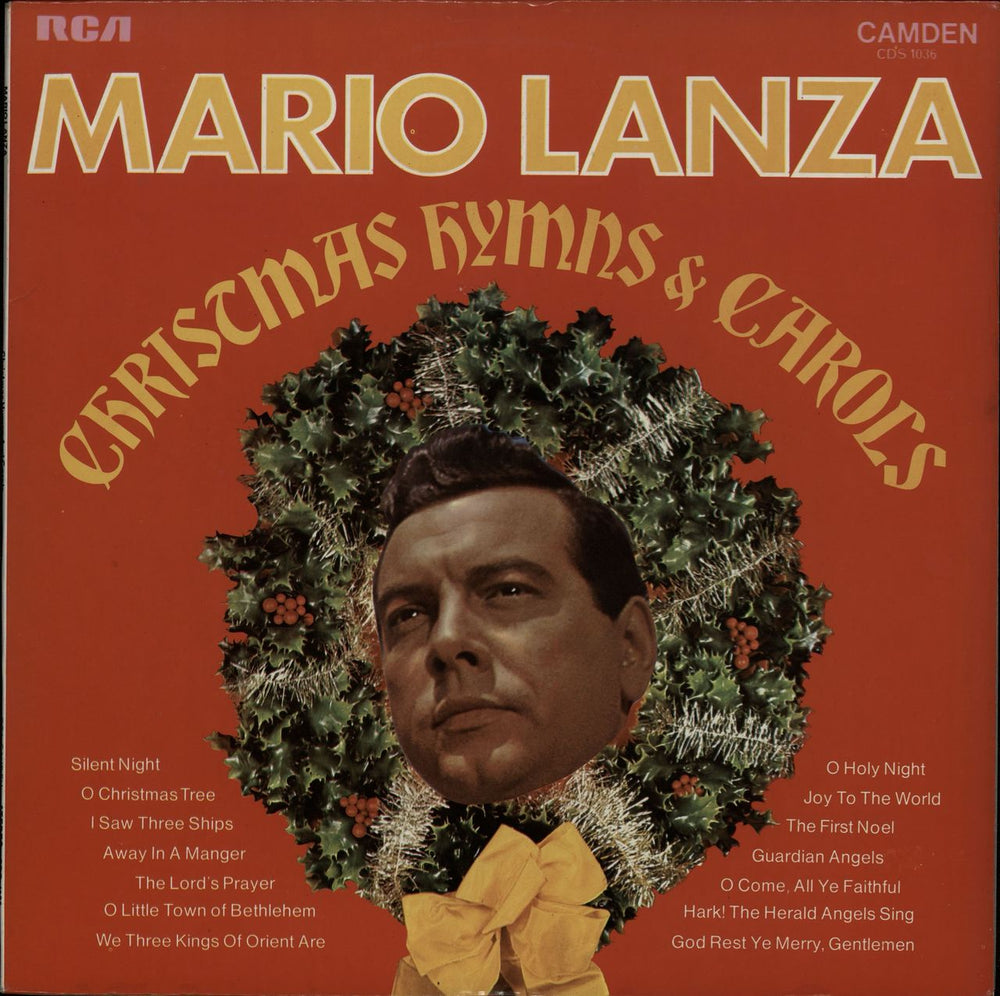 Mario Lanza Christmas Hymns & Carols UK vinyl LP album (LP record) CDS1036