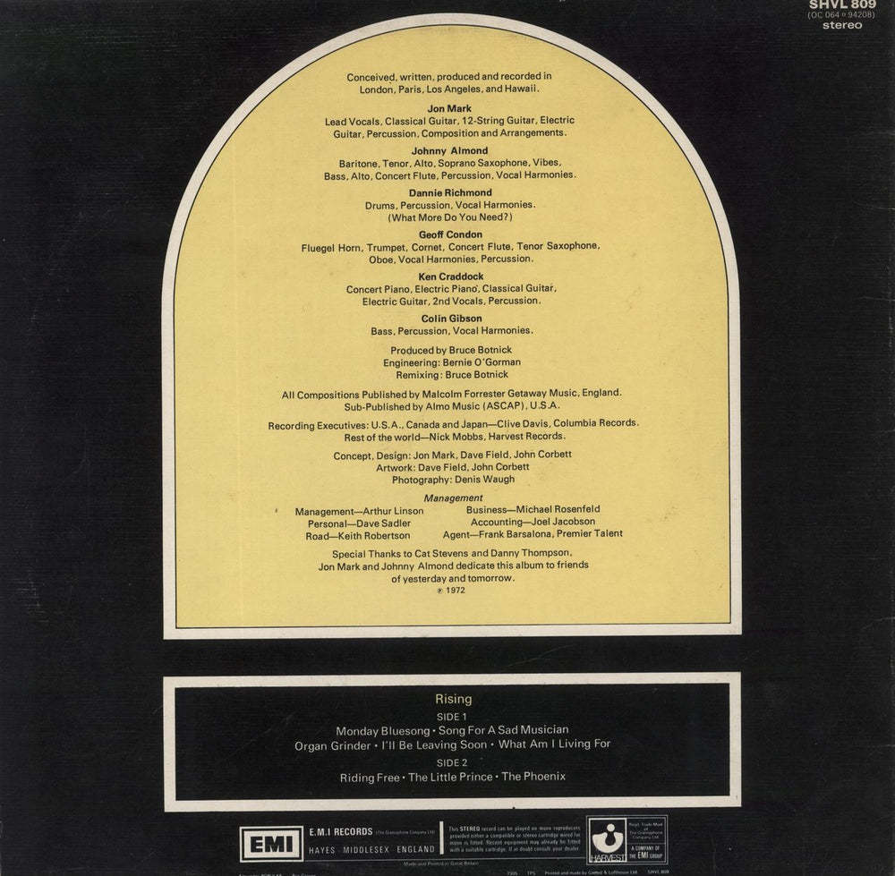 Mark-Almond Rising - 1st - VG UK vinyl LP album (LP record)