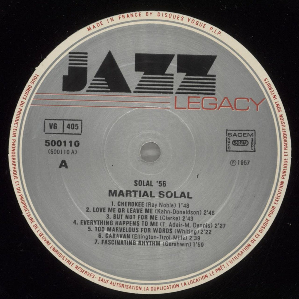 Martial Solal Solal 56 French vinyl LP album (LP record) MS4LPSO879869