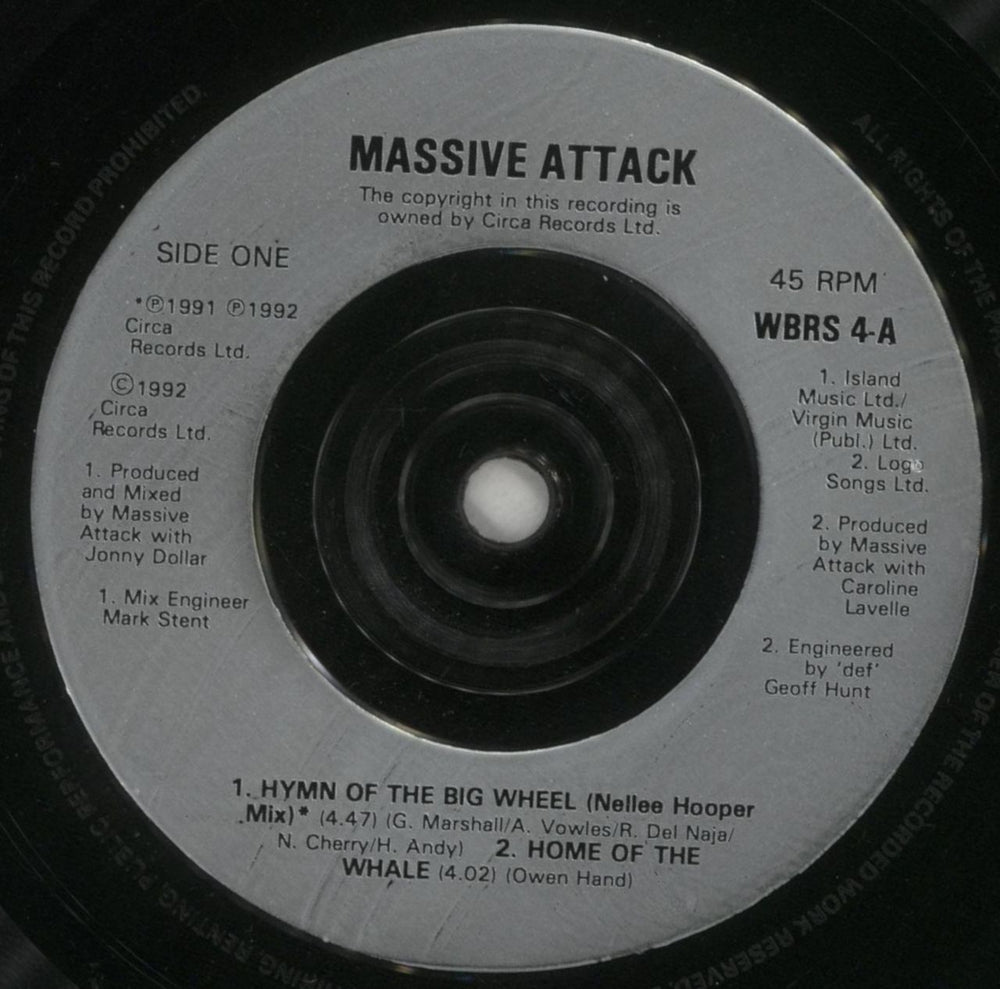 Massive Attack Massive Attack E.P. UK 7" vinyl single (7 inch record / 45) M-A07MA161658