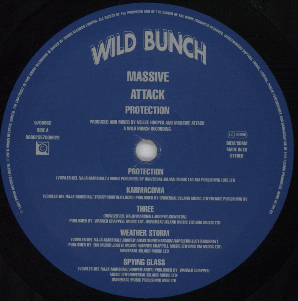 Massive Attack Protection - 180 Gram UK vinyl LP album (LP record) M-ALPPR817895
