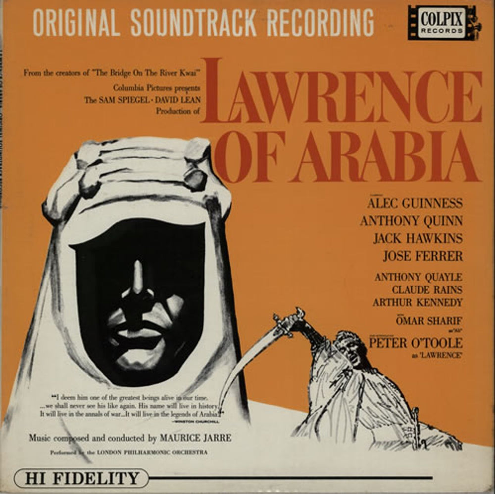 Maurice Jarre Lawrence Of Arabia UK vinyl LP album (LP record) NPL28023