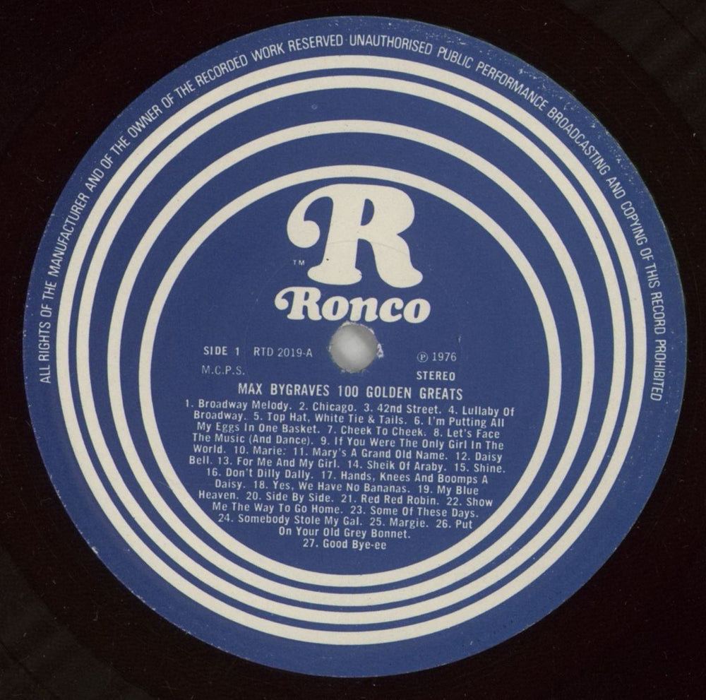 Max Bygraves 100 Golden Greats UK 2-LP vinyl record set (Double LP Album) MXG2LGO393414