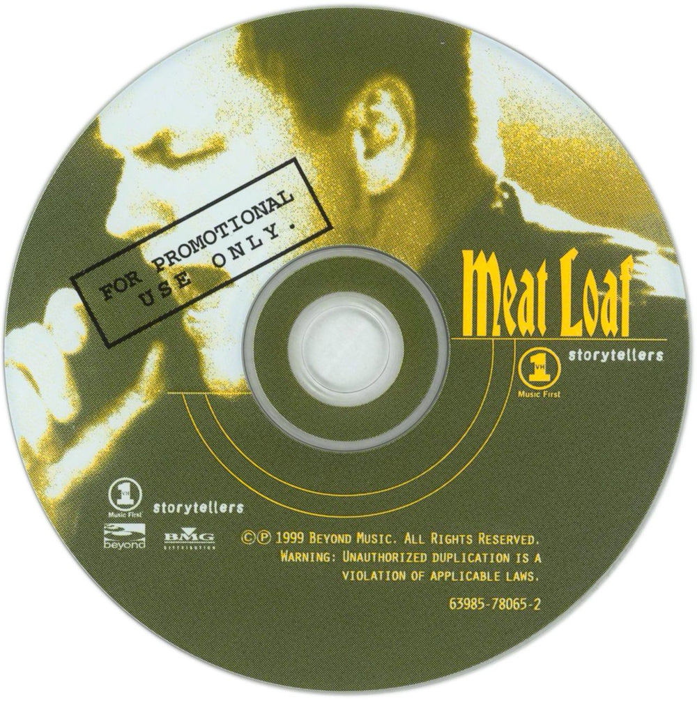 Meat Loaf Vh1 Storytellers US Promo CD album (CDLP) MEACDVH147202