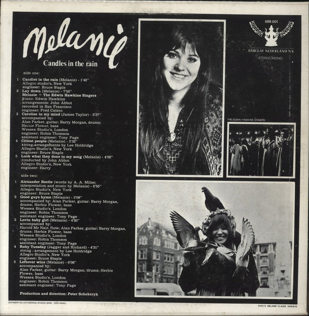 Melanie Candles In The Rain Dutch vinyl LP album (LP record)