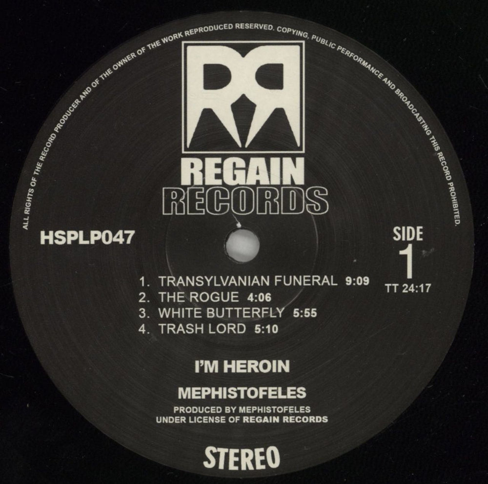Mephistofeles I‘M HEROIN UK vinyl LP album (LP record) -FVLPIM878447