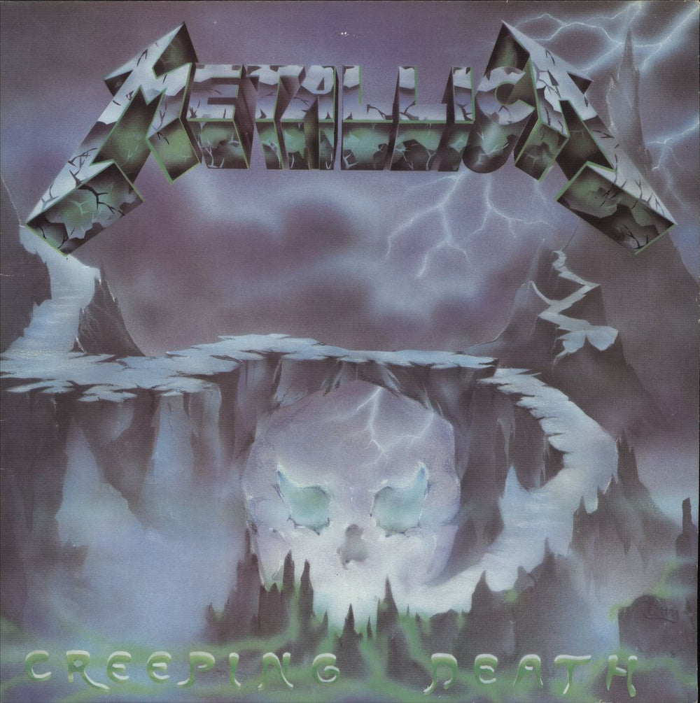 Metallica Creeping Death - Black vinyl UK 12" vinyl single (12 inch record / Maxi-single) 12KUT112