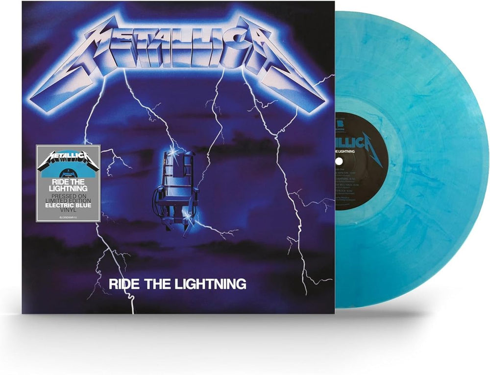 Metallica Ride The Lightning - Electric Blue Vinyl - Sealed UK vinyl LP album (LP record) BLCKND004R-1U