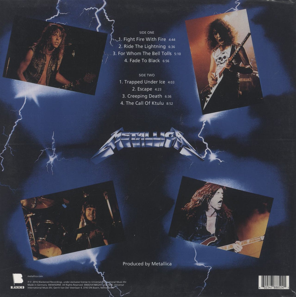 Metallica Ride The Lightning - Remastered UK vinyl LP album (LP record) 602547885241