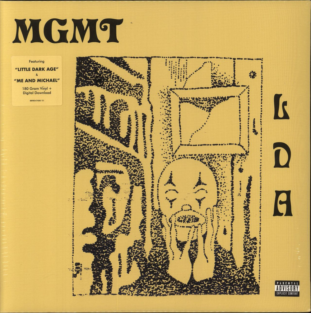 MGMT Little Dark Age - 180gram Vinyl - Sealed UK 2-LP vinyl record set (Double LP Album) 88985476061