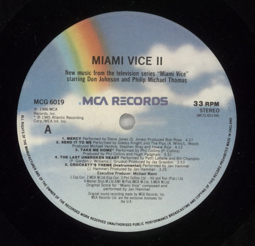 Miami Vice Miami Vice II - shrink UK vinyl LP album (LP record) MIVLPMI875666