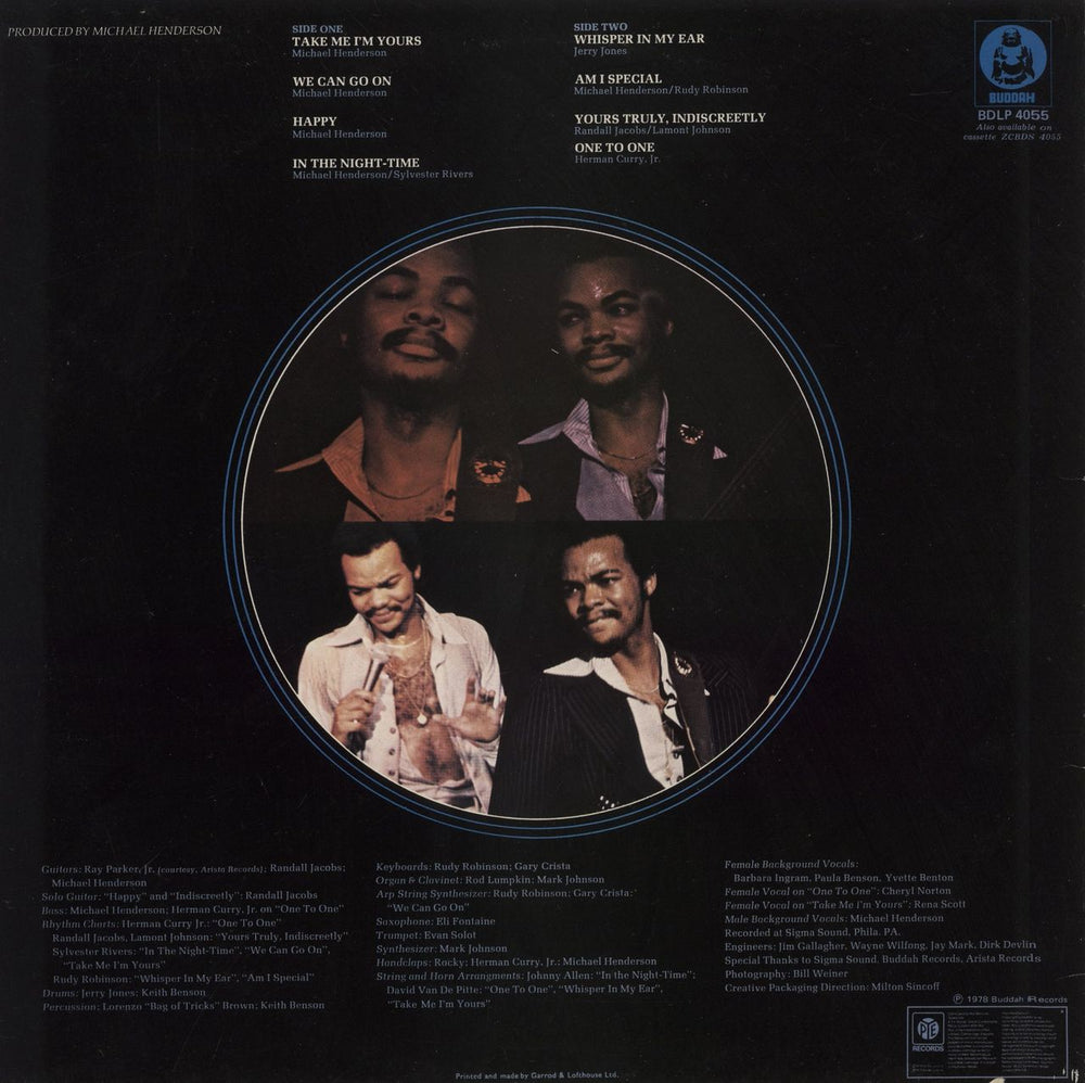 Michael Henderson In The Night-Time UK vinyl LP album (LP record)