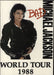 Michael Jackson Bad - World Tour 1988 - Backstage pass/Ticket UK tour programme TOUR BOOK