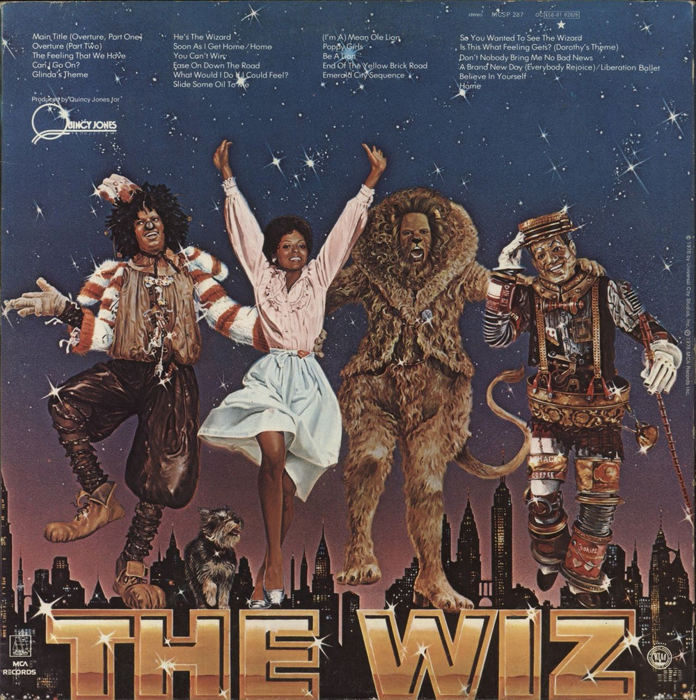 Michael Jackson The Wiz + Booklet & Poster UK 2-LP vinyl record set (Double LP Album)