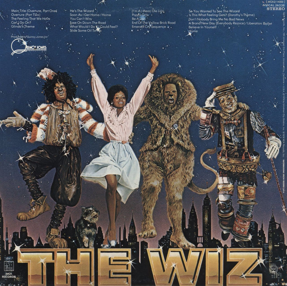 Michael Jackson The Wiz - Poster & Booklet Italian 2-LP vinyl record set (Double LP Album)