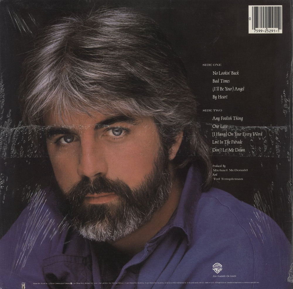 Michael McDonald No Lookin' Back - Sealed US vinyl LP album (LP record)