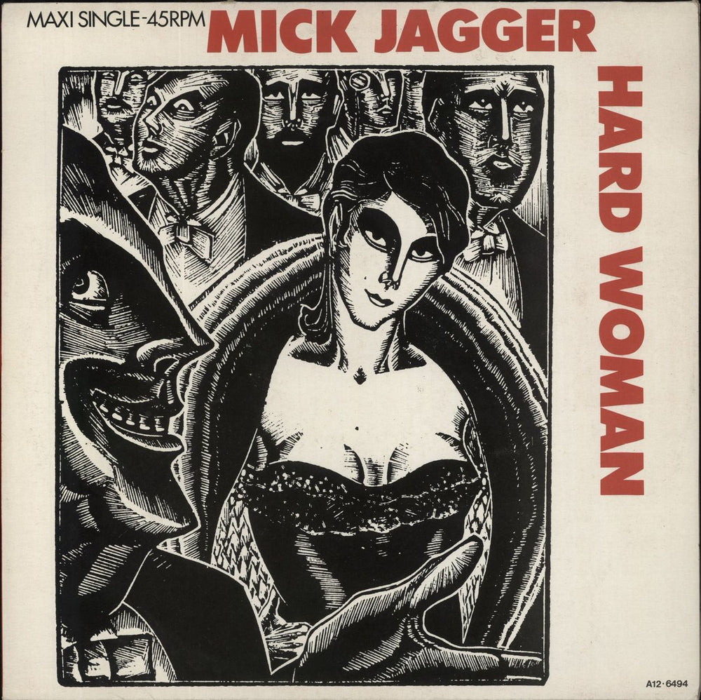 Mick Jagger Hard Woman - EX Dutch 12" vinyl single (12 inch record / Maxi-single) A12.6494