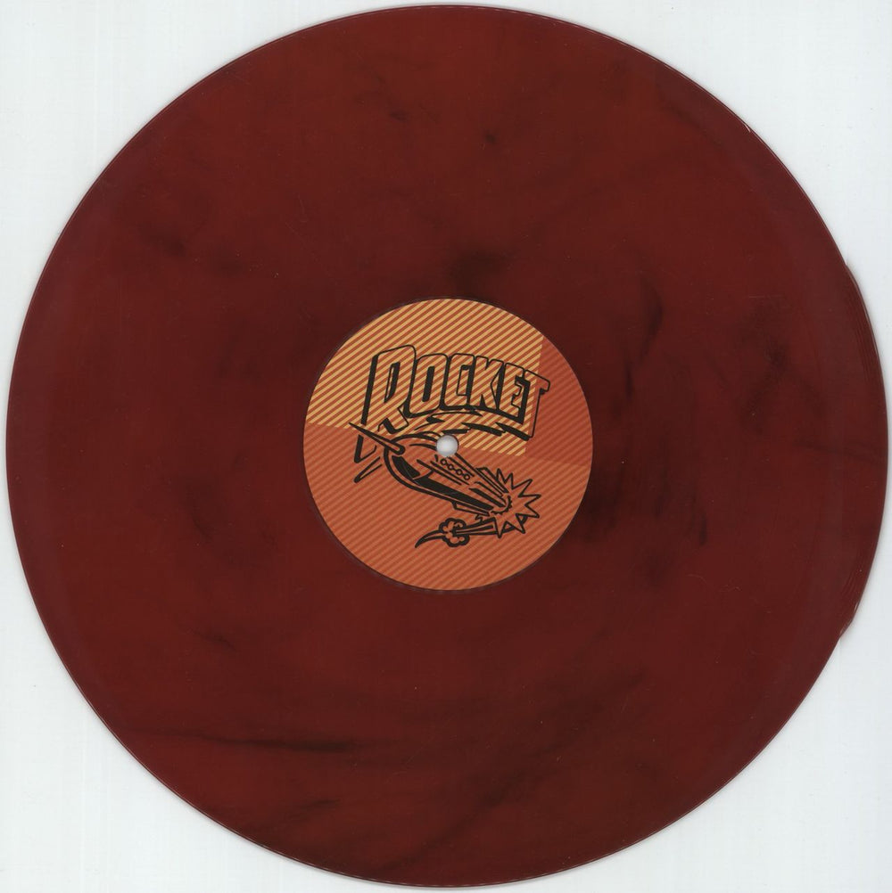 MIEN MIEN - ' 'Brooding MIEN' Red Marbled Vinyl UK vinyl LP album (LP record) 0MRLPMI872012