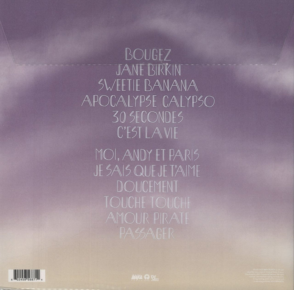 Mika Que Ta Tête Fleurisse Toujours - Marbled Blue Vinyl French vinyl LP album (LP record) 602458568714