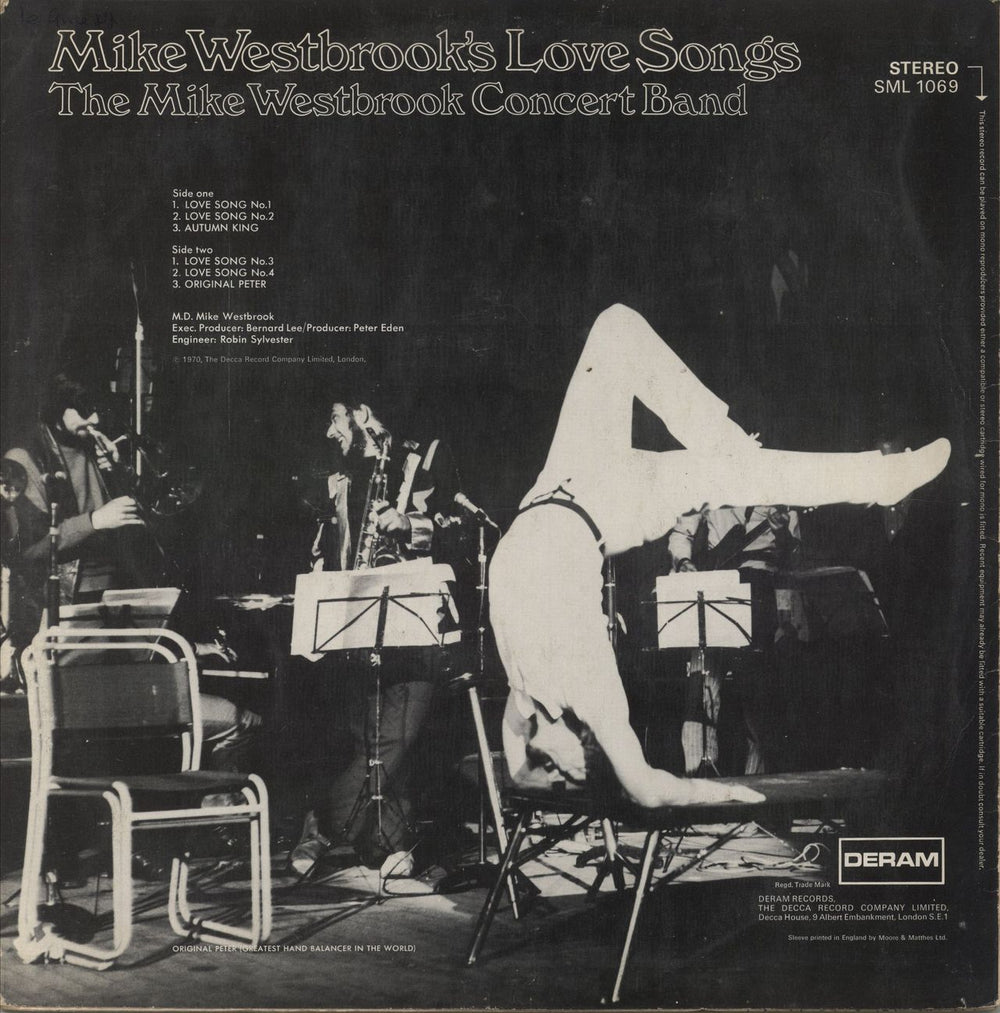 Mike Westbrook Love Songs - VG UK vinyl LP album (LP record)
