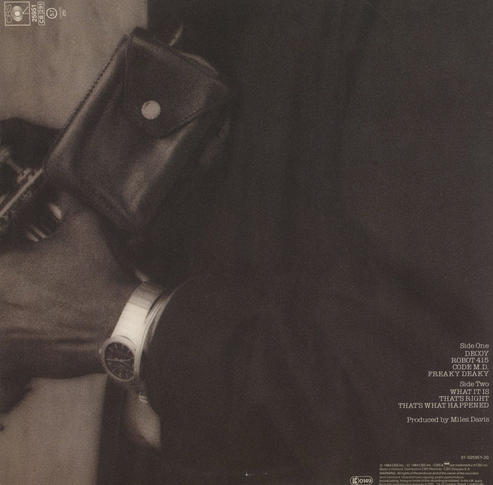 Miles Davis Decoy - red label Dutch vinyl LP album (LP record)