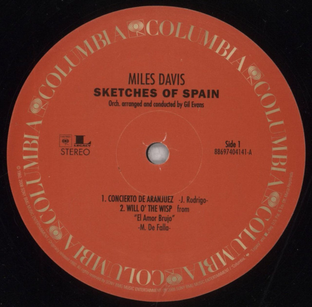 Miles Davis Sketches Of Spain US vinyl LP album (LP record) MDALPSK844011