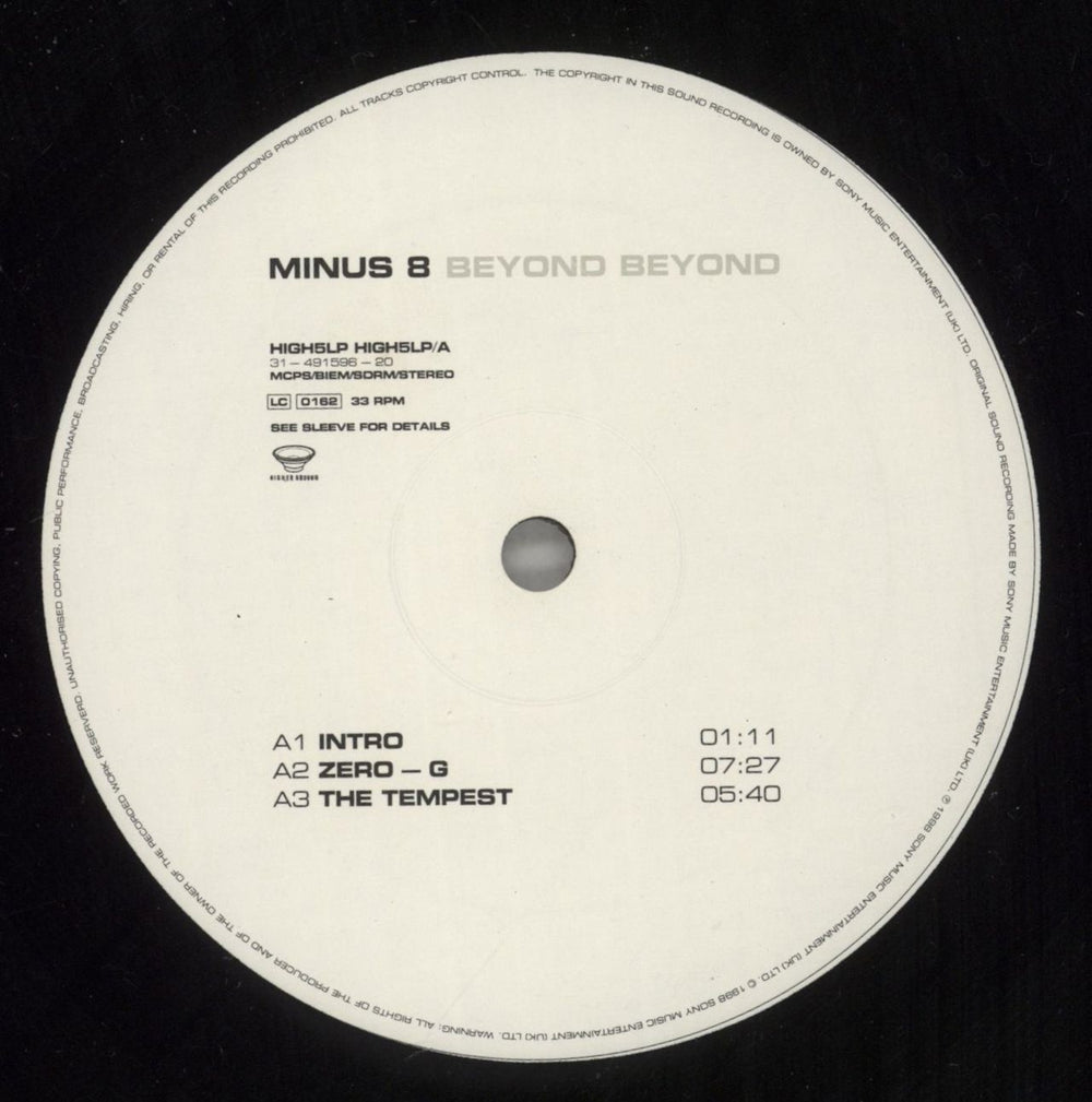 Minus 8 Beyond Beyond UK 2-LP vinyl record set (Double LP Album) NV72LBE879814