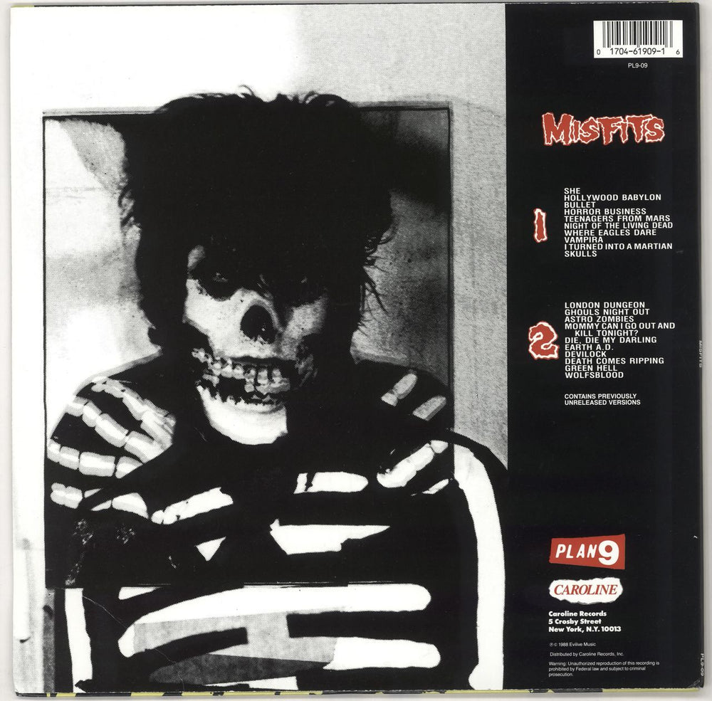 Misfits Misfits - 180gm US vinyl LP album (LP record) MFTLPMI722482