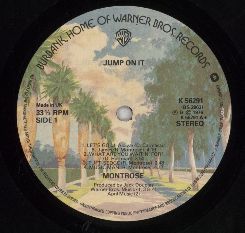 Montrose Jump On It UK vinyl LP album (LP record) TROLPJU839904