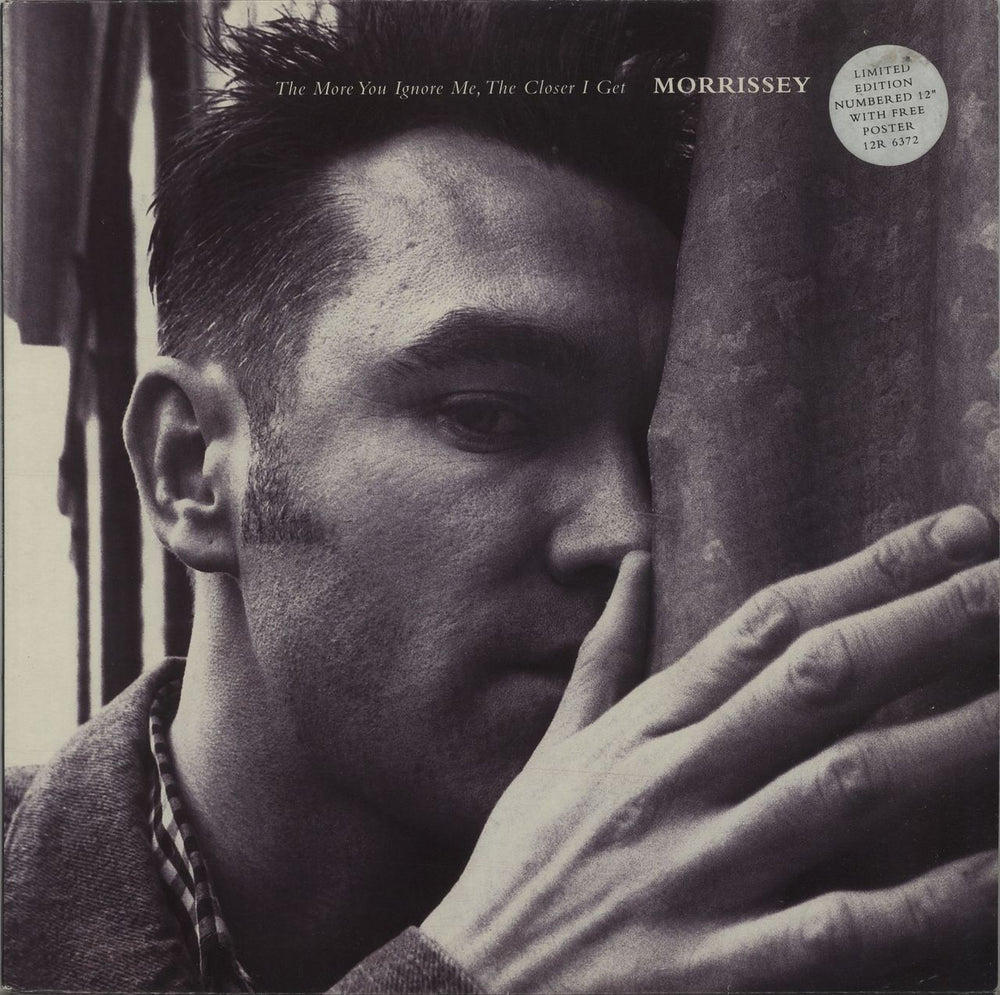 Morrissey The More You Ignore Me + Poster UK 12" vinyl single (12 inch record / Maxi-single) 12R6372