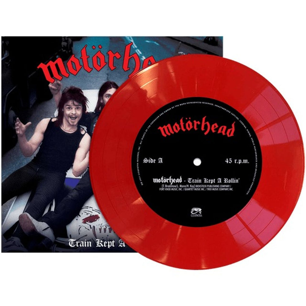 Motorhead Train Kept A Rollin' - Red Vinyl - Sealed US 7" vinyl single (7 inch record / 45) CLO2519