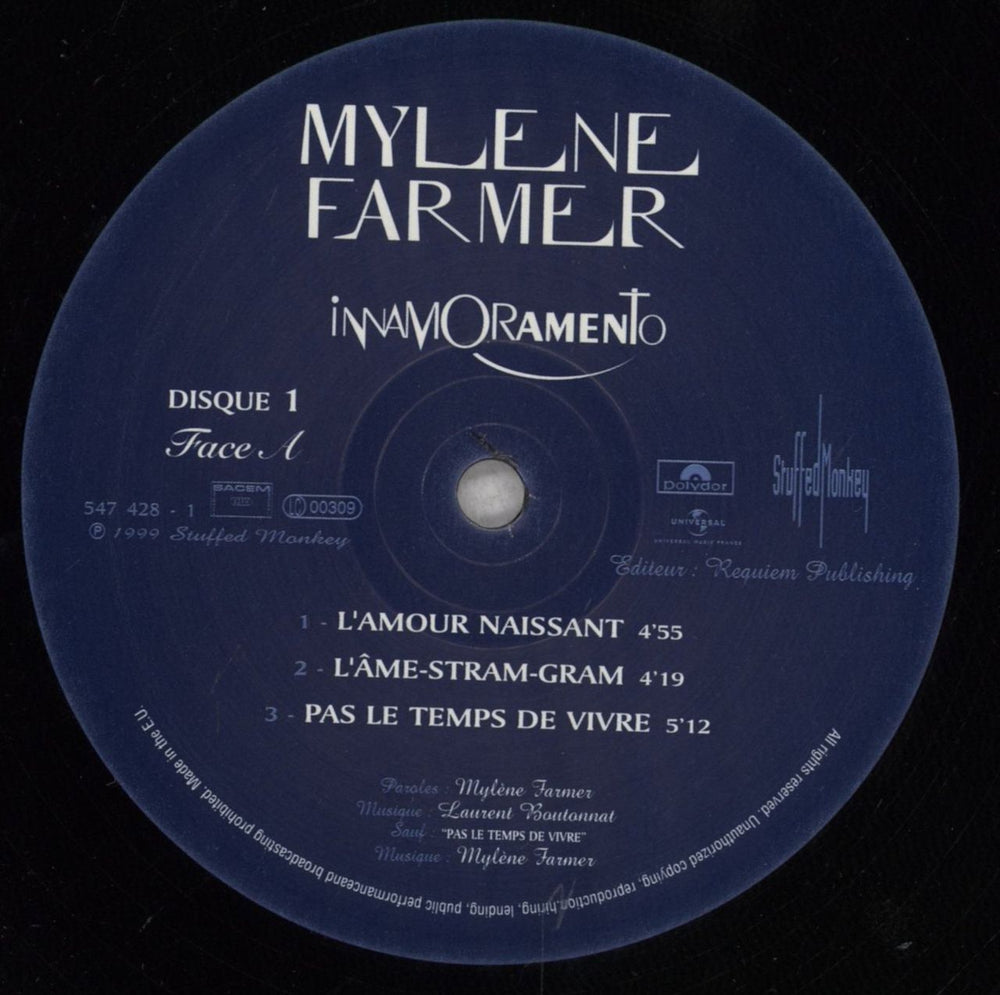 Mylene Farmer Innamoramento - 180 Gram Vinyl French 2-LP vinyl record set (Double LP Album) MYL2LIN846510