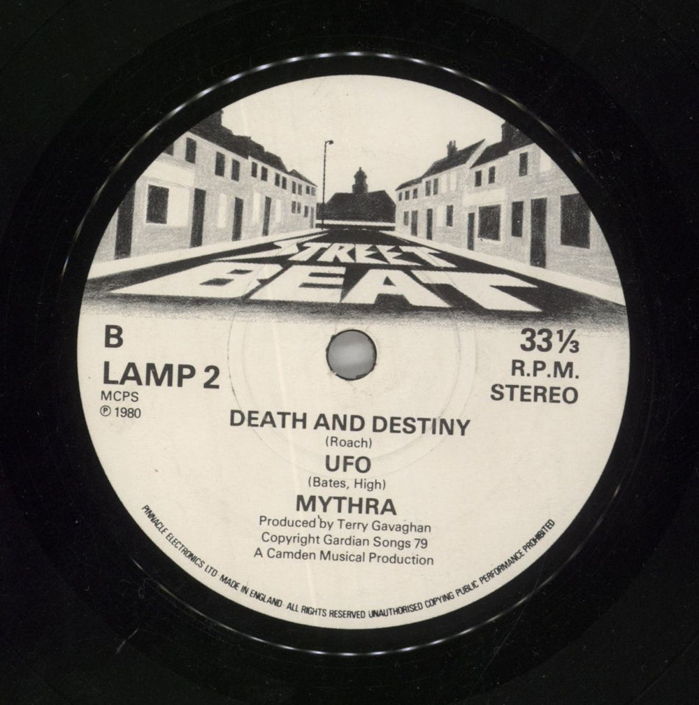 Mythra The Death And Destiny EP UK 7" vinyl single (7 inch record / 45) MYT07TH736793