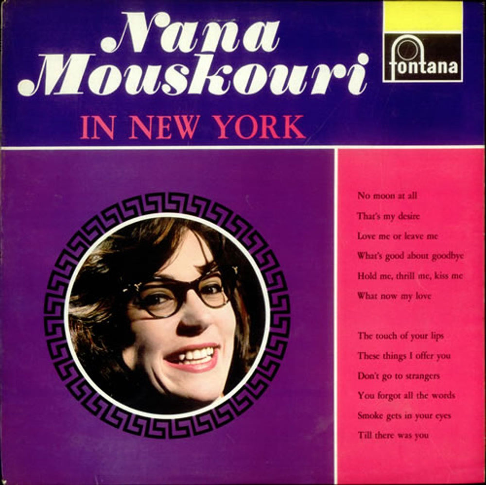 Nana Mouskouri In New York Dutch vinyl LP album (LP record) 680223TL