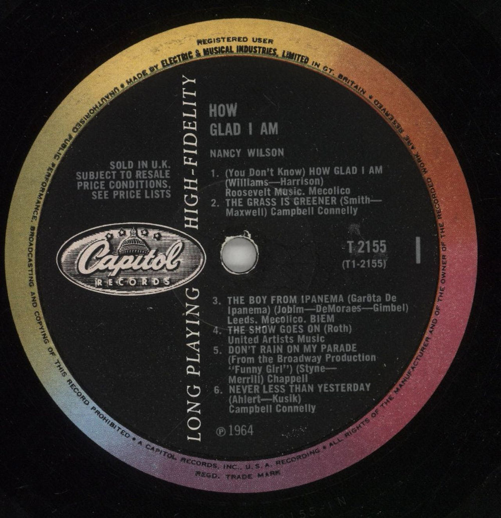 Nancy Wilson (Jazz) How Glad I Am UK vinyl LP album (LP record) NWLLPHO351418