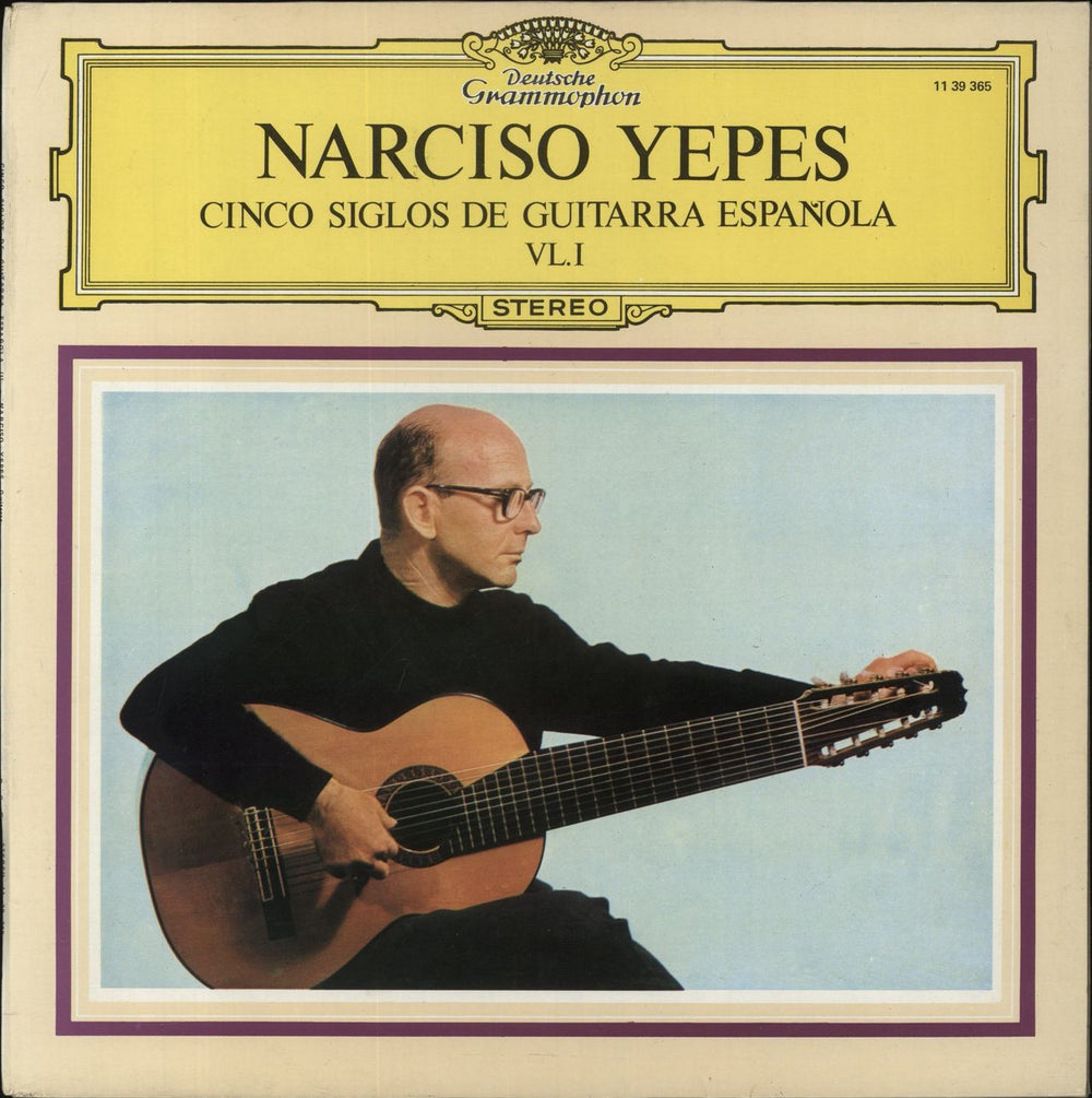 Narciso Yepes Cinco Siglos De Guitarra Española VL.1 Spanish vinyl LP album (LP record) 1139365