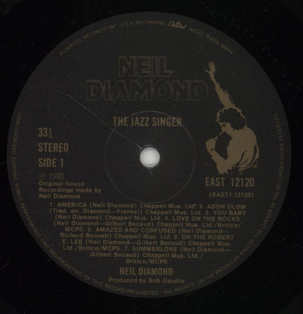 Neil Diamond The Jazz Singer - Matte sleeve UK vinyl LP album (LP record) NDILPTH864197