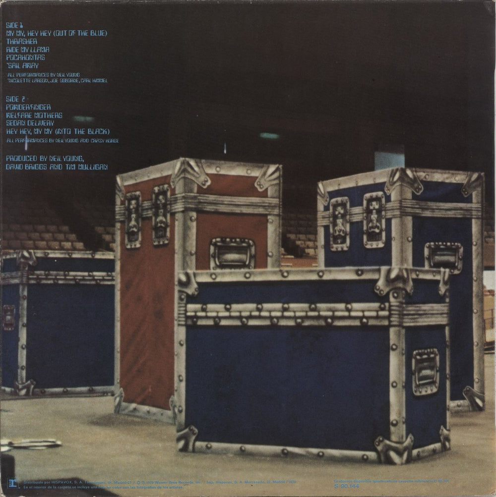 Neil Young Rust Never Sleeps Spanish vinyl LP album (LP record)